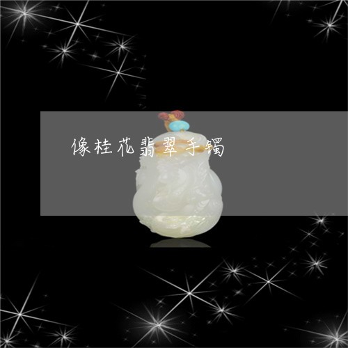 像桂花翡翠手镯/2023062603606