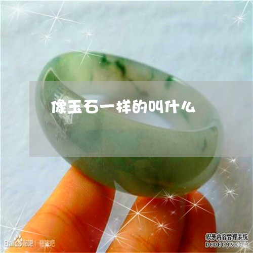 像玉石一样的叫什么/2023033069373