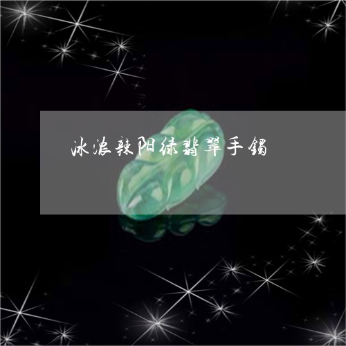 冰浓辣阳绿翡翠手镯/2023093050682