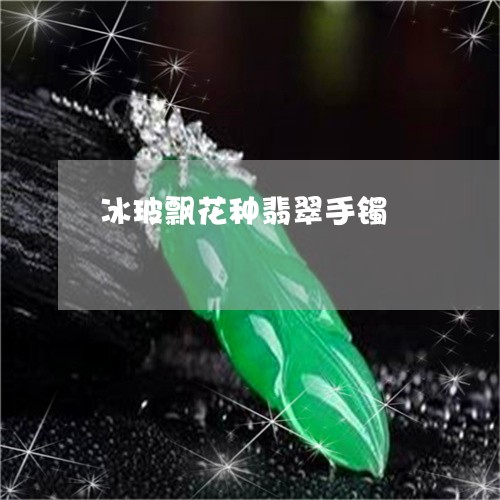 冰玻飘花种翡翠手镯/2023033019370