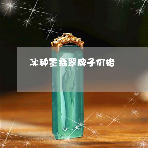 冰种墨翡翠牌子价格/2023033050406