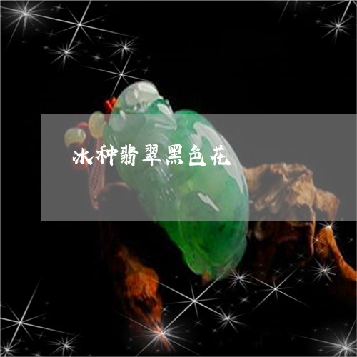 冰种翡翠黑色花/2023062660772