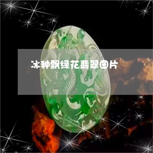 冰种飘绿花翡翠图片/2023122098404