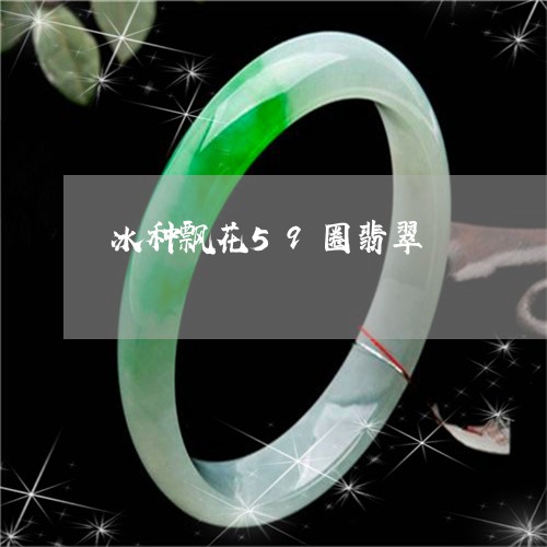 冰种飘花59圈翡翠/2023033148359