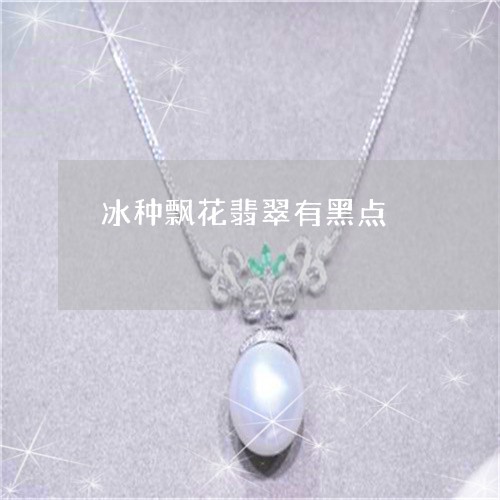 冰种飘花翡翠有黑点/2023033136936