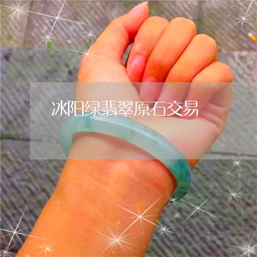 冰阳绿翡翠原石交易/2023033183825