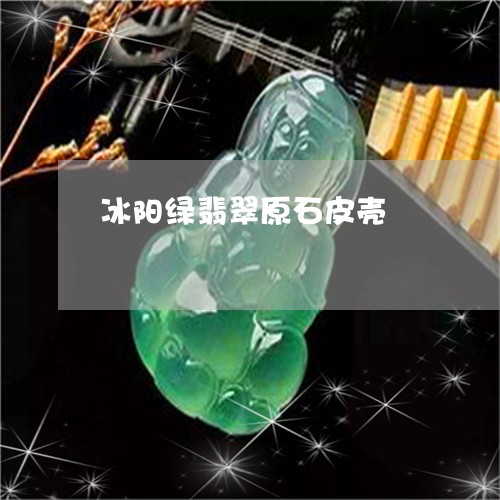 冰阳绿翡翠原石皮壳/2023033179380