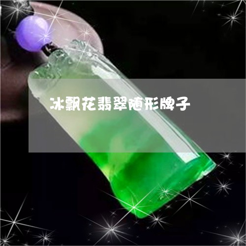 冰飘花翡翠随形牌子/2023033080594