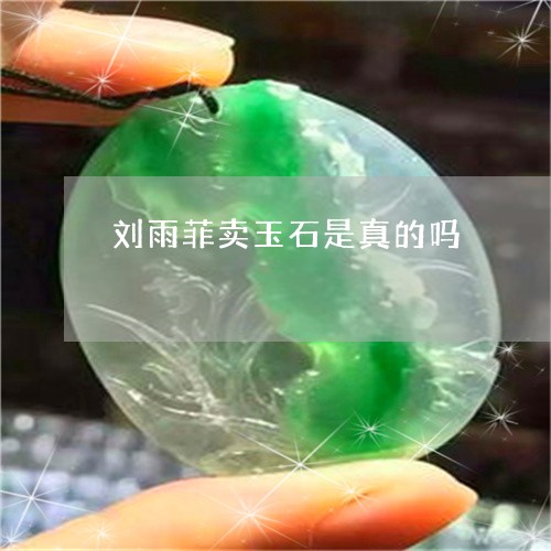 刘雨菲卖玉石是真的吗/2023112563724