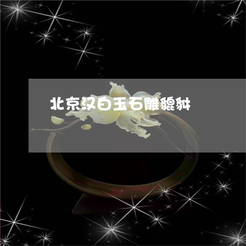 北京汉白玉石雕貔貅/2023120655037