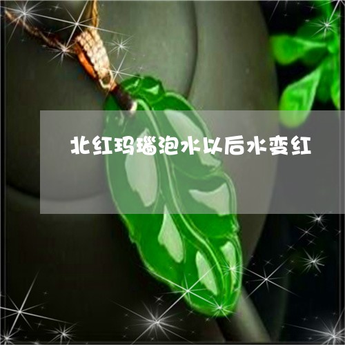 北红玛瑙泡水以后水变红/2023110828593