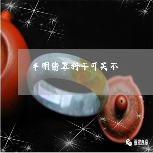 半明翡翠料子可买不/2023121724916