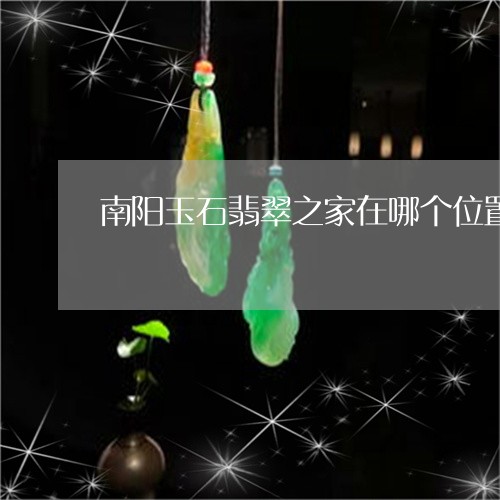 南阳玉石翡翠之家在哪个位置/2023112309614