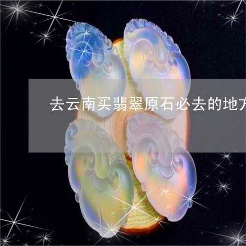 去云南买翡翠原石必去的地方/2023100540393