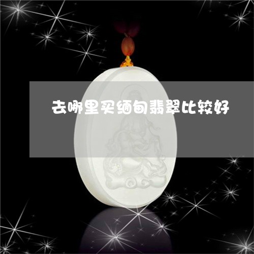 去哪里买缅甸翡翠比较好/2023052649894