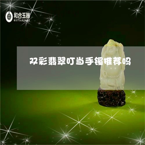 双彩翡翠叮当手镯推荐吗/2023120749369