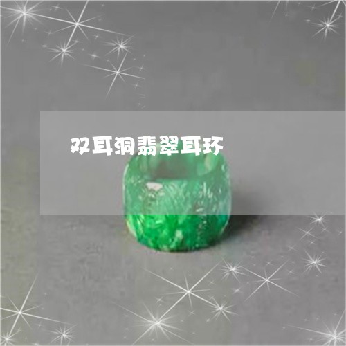 双耳洞翡翠耳环/2023082604359