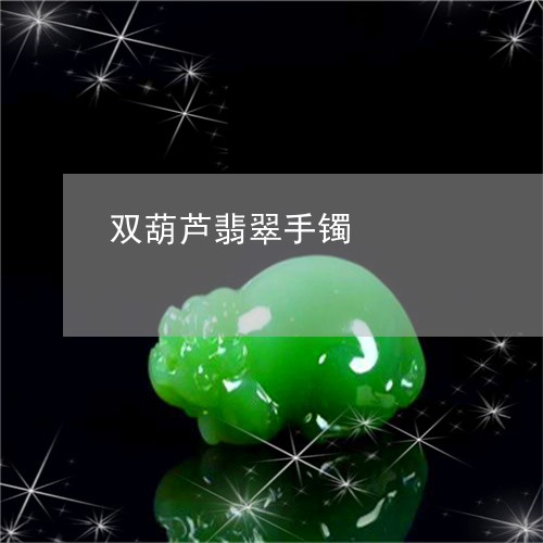 双葫芦翡翠手镯/2023062532937