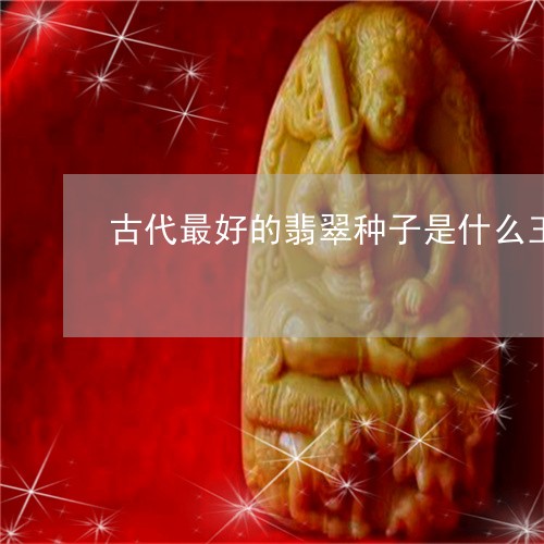 古代最好的翡翠种子是什么玉/2023100561835