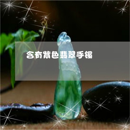 含有紫色翡翠手镯/2023112419361