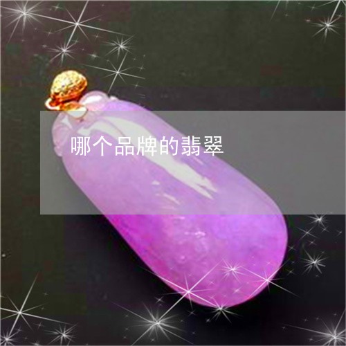 哪个品牌的翡翠/2023082645160