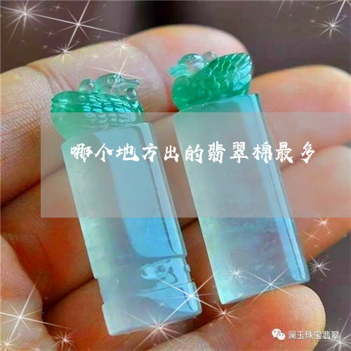 哪个地方出的翡翠棉最多/2023110800827