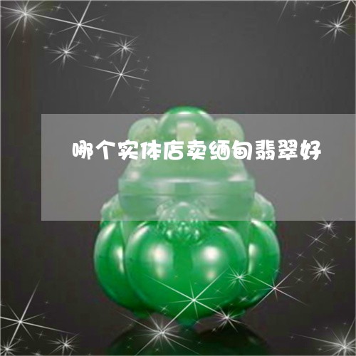 哪个实体店卖缅甸翡翠好/2023111702916