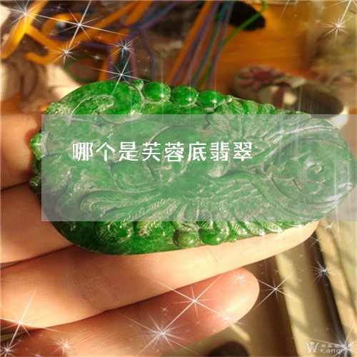 哪个是芙蓉底翡翠/2023112444958