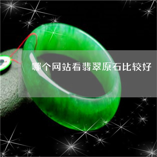 哪个网站看翡翠原石比较好/2023092466360