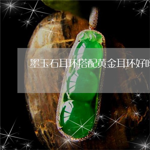 墨玉石耳环搭配黄金耳环好吗/2023100599150