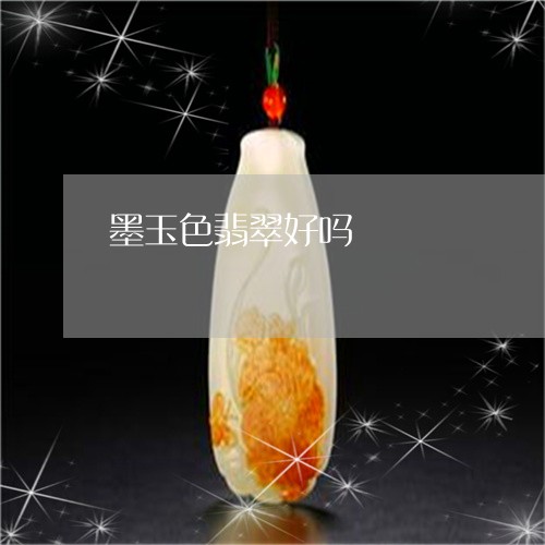 墨玉色翡翠好吗/2023062510179