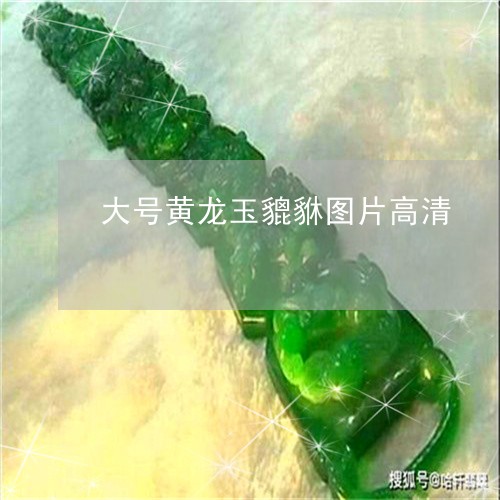 大号黄龙玉貔貅图片高清/2023111558370