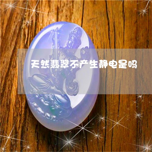 天然翡翠不产生静电是吗/2023110844737