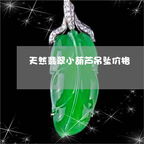 天然翡翠小葫芦吊坠价格/2023110802502