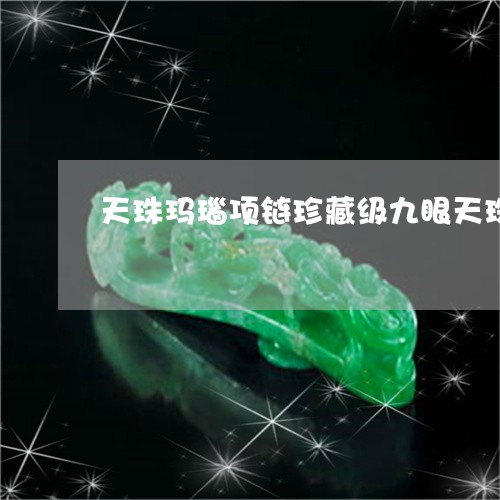 天珠玛瑙项链珍藏级九眼天珠/2023100534816