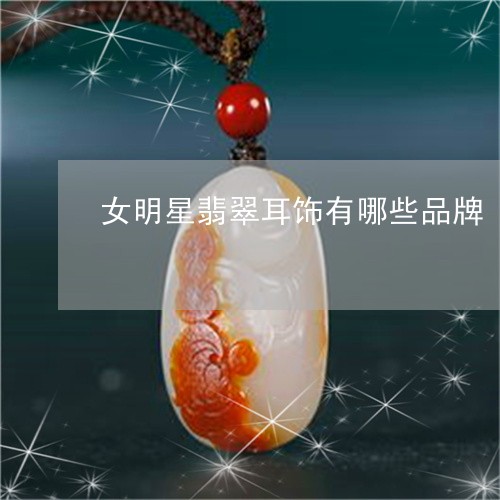 女明星翡翠耳饰有哪些品牌/2023092336269