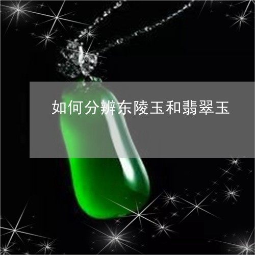 如何分辨东陵玉和翡翠玉/2023081322925