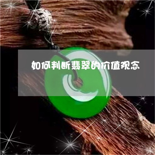 如何判断翡翠的价值观念/2023110647239