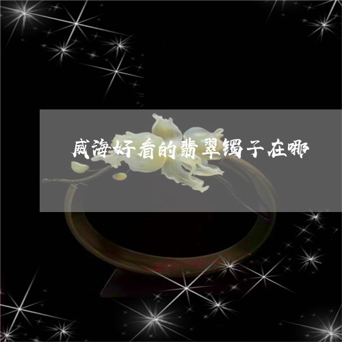 威海好看的翡翠镯子在哪/2023091402736