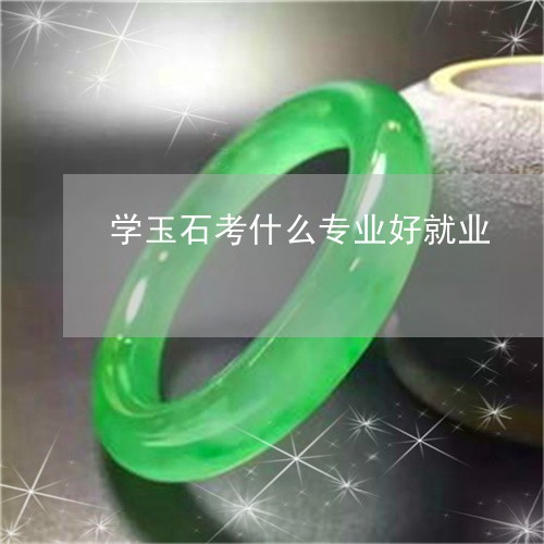 学玉石考什么专业好就业/2023110868392