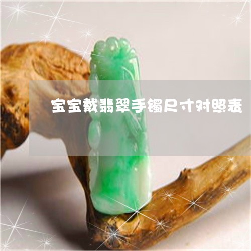 宝宝戴翡翠手镯尺寸对照表/2023080139393