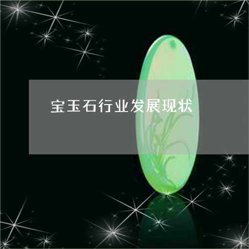 宝玉石行业发展现状/2023032229806