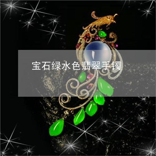 宝石绿水色翡翠手镯/2023120619462