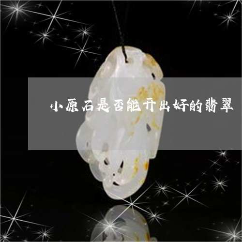 小原石是否能开出好的翡翠/2023092297261