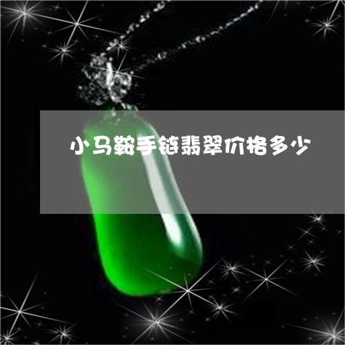 小马鞍手链翡翠价格多少/2023091422504