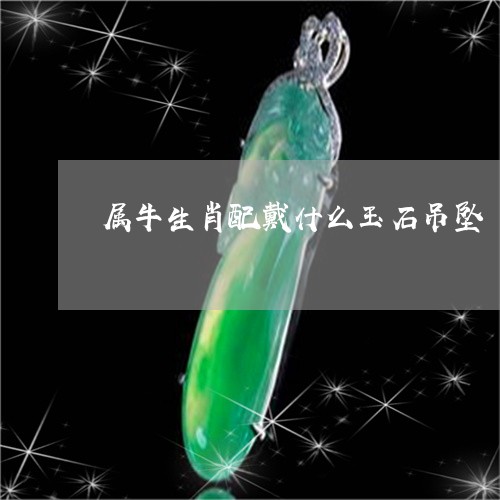 属牛生肖配戴什么玉石吊坠/2023080122715