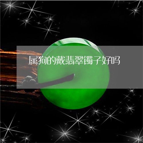 属狗的戴翡翠镯子好吗/2023051260691