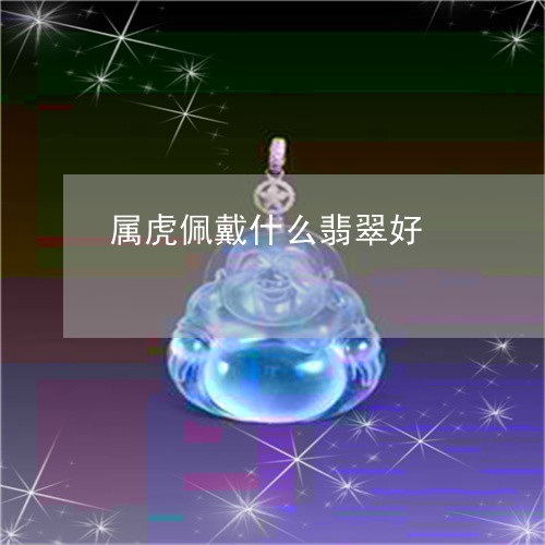 属虎佩戴什么翡翠好/2023120532925