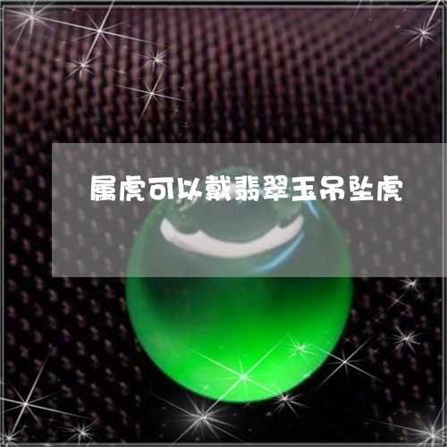 属虎可以戴翡翠玉吊坠虎/2023110758172