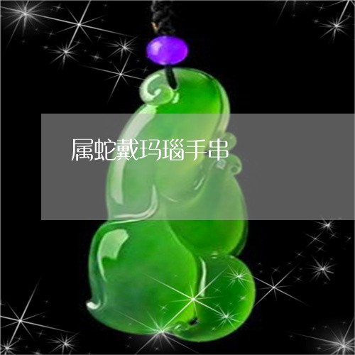 属蛇戴玛瑙手串/2023082516040